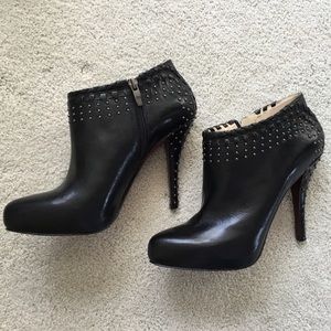Enzo Angiolini Studded Leather Booties